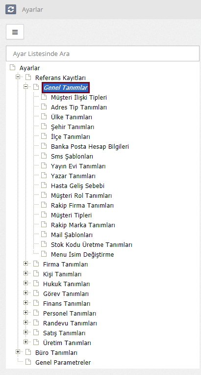 Genel Tanım Ayarları Nasıl Yapılır