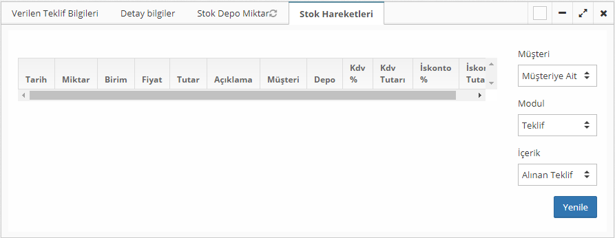Verilen Teklif Nasıl Oluşturulur?
