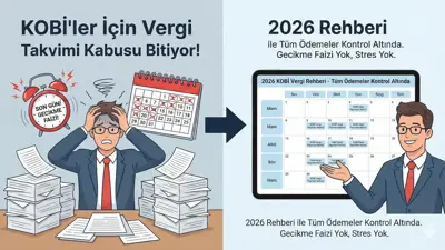 2026 KOBİ Vergi Takvimi: Ay Ay Ödeme Rehberi