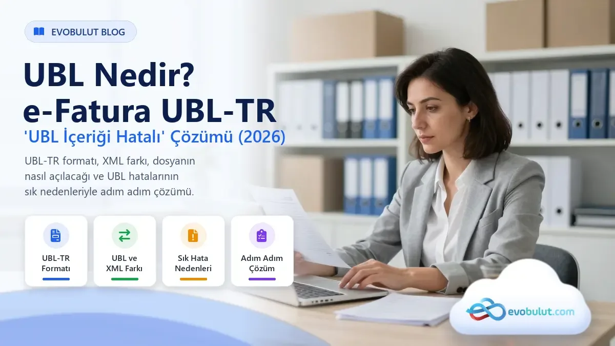 UBL Nedir? e-Fatura UBL-TR Formatı ve 'UBL İçeriği Hatalı' Hatası Nasıl Çözülür (2026)