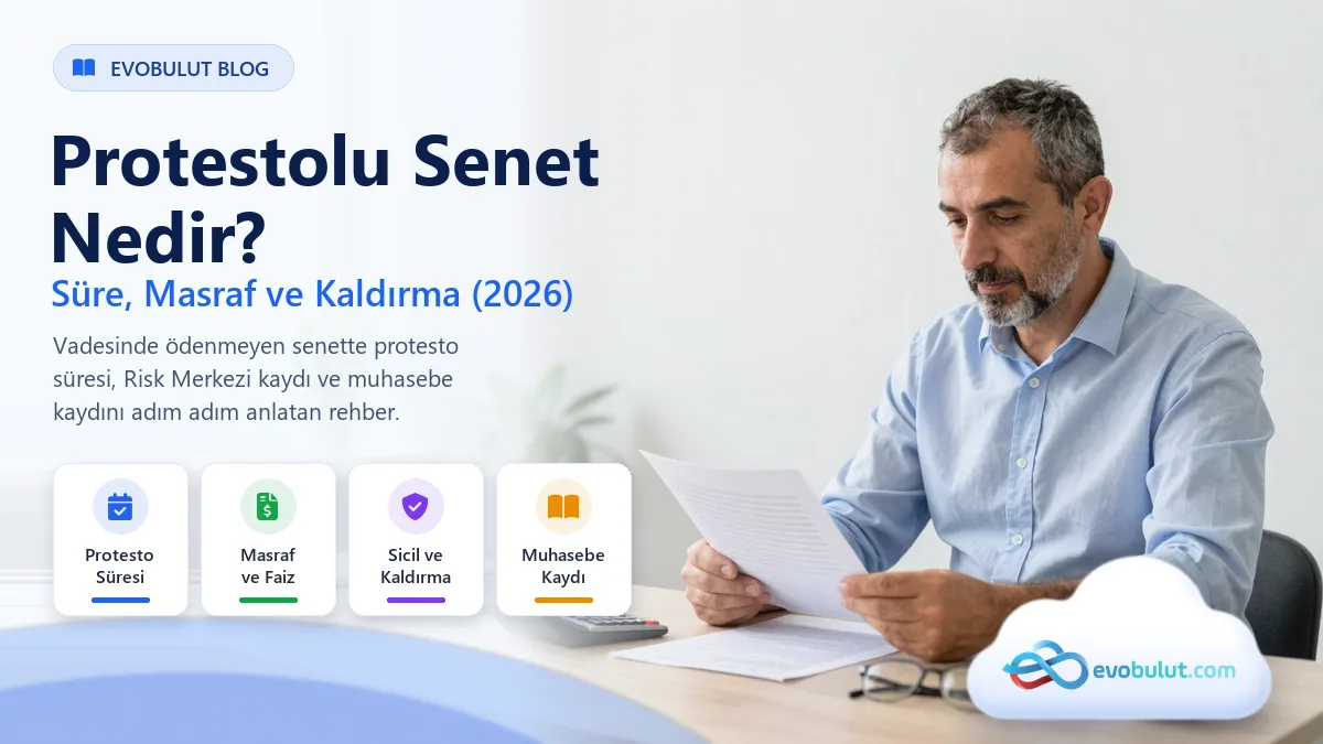 Protestolu Senet Nedir? Süresi, Masrafı, Kaldırılması ve Muhasebe Kaydı (2026)