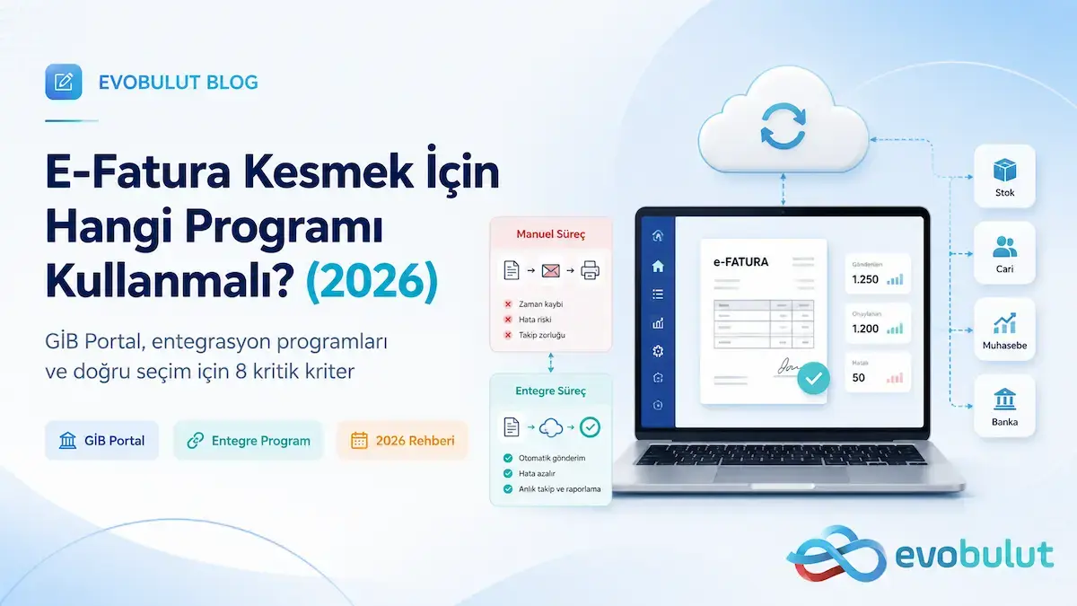 E-Fatura Kesmek İçin Hangi Programı Kullanmalı? (2026)